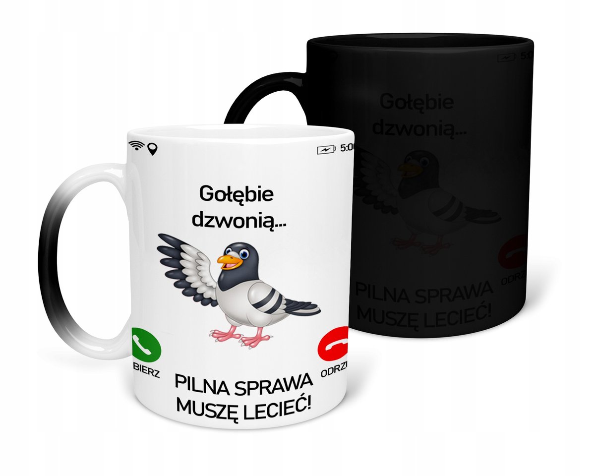 KUBEK MAGICZNY Z NADRUKIEM-PREZENT ŚMIESZNE RÓŻNE WZORY DO WYBORU+IMIĘ