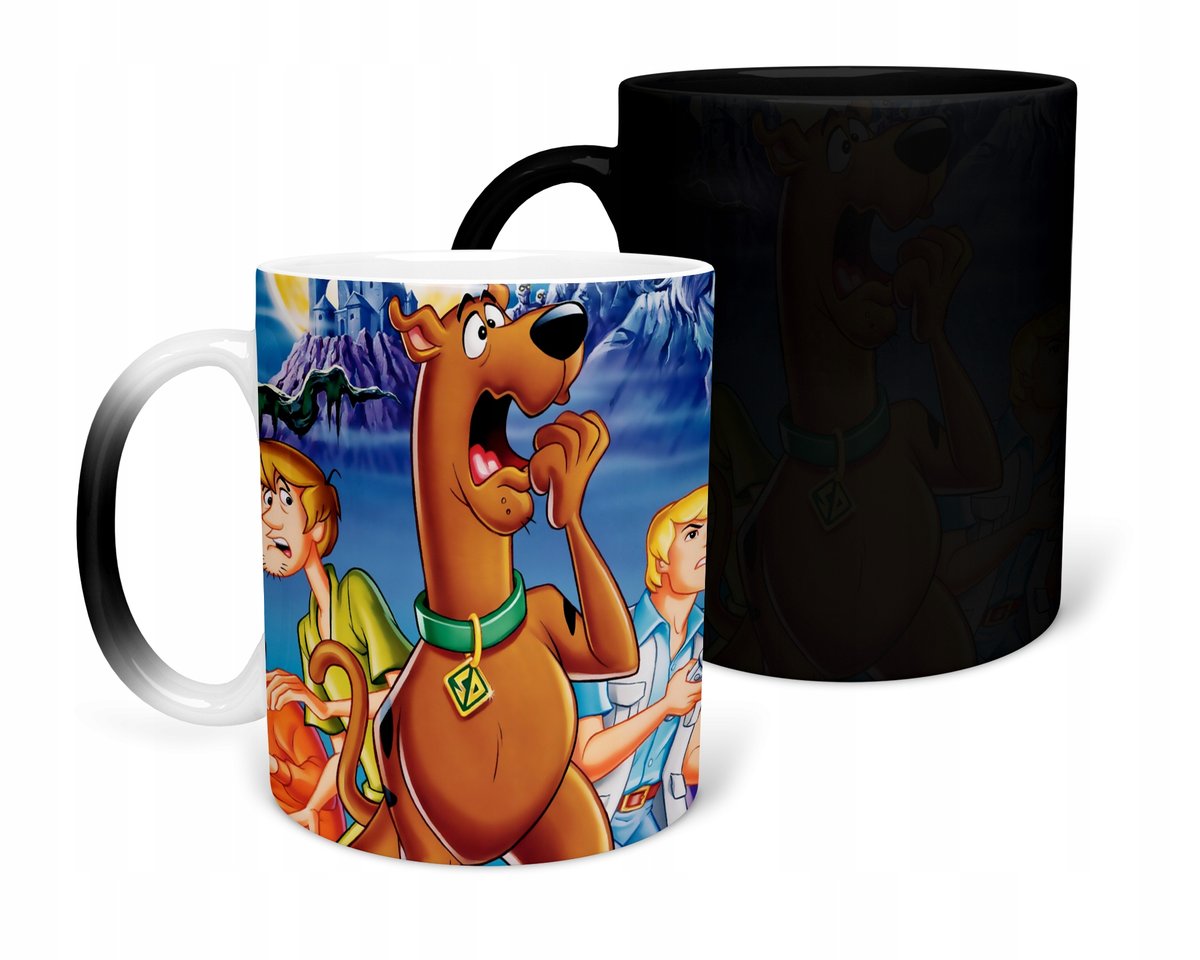 KUBEK MAGICZNY Z NADRUKIEM- PREZENT SCOOBY DOO RÓŻNE WZORY DO WYBORU+ IMIĘ