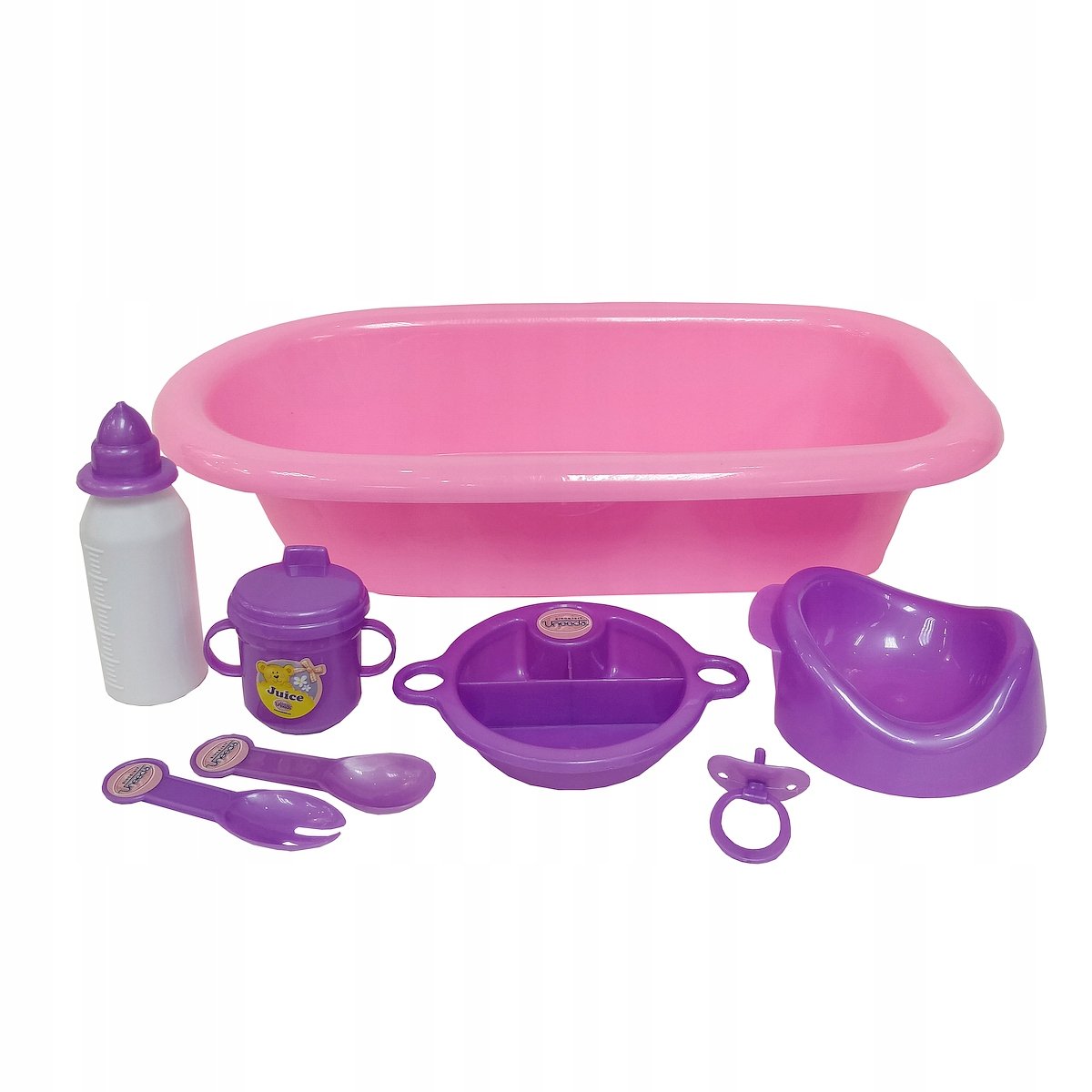 Wanna wanienka dla lalki 39 cm akcesoria butelka