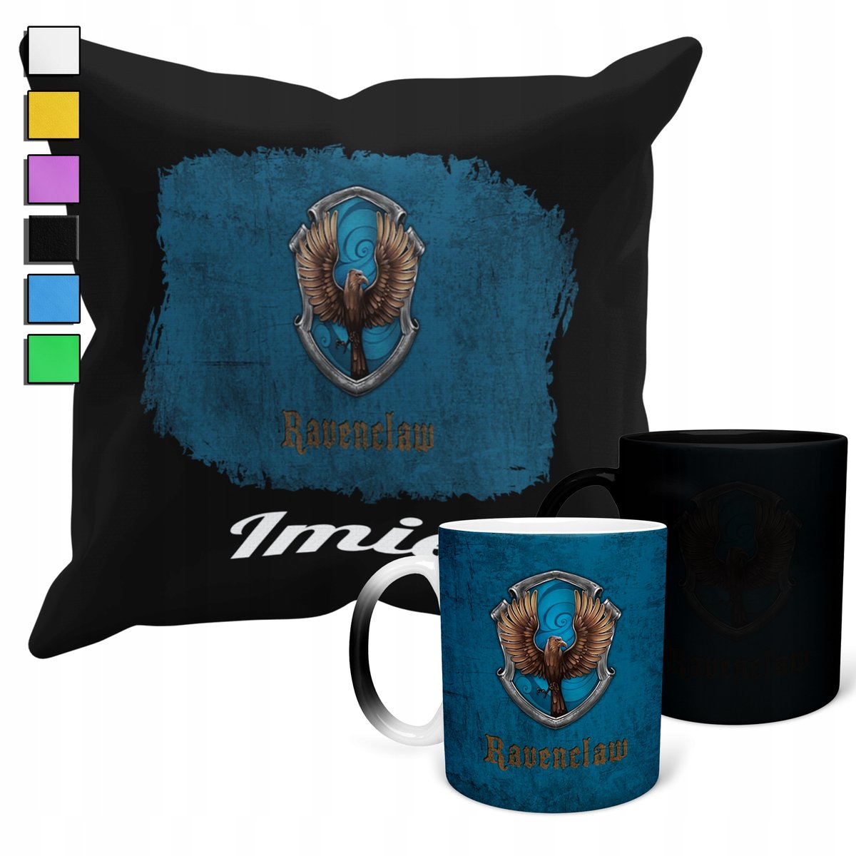 ZESTAW KUBEK MAGICZNY ZMIENIAJĄCY KOLOR + POSZEWKA CZARODZIEJ + IMIĘ