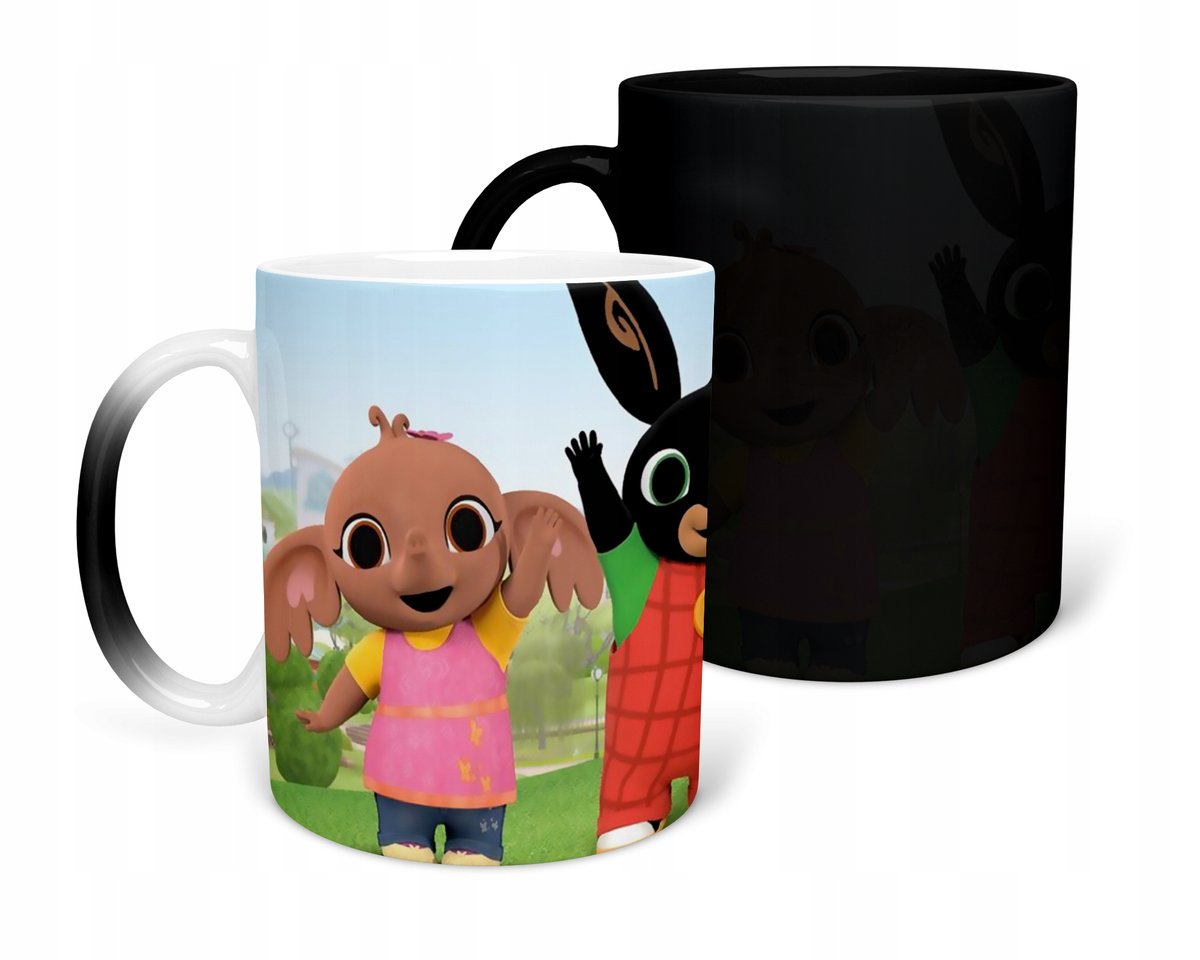 KUBEK MAGICZNY Z NADRUKIEM- PREZENT PANDA KRÓLIK RÓŻNE WZORY DO WYBORU+ IMI