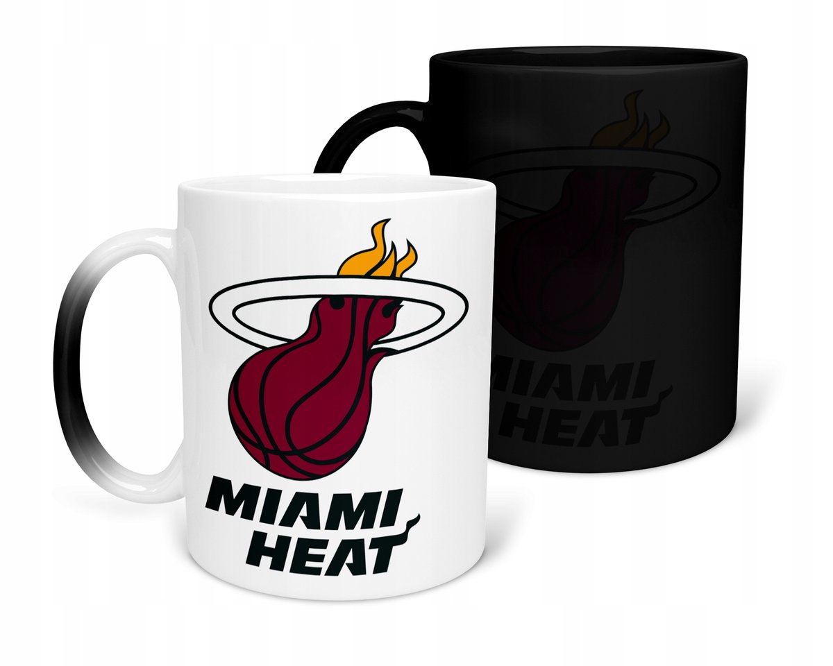 KUBEK MAGICZNY Z NADRUKIEM-PREZENT MIAMI HEAT RÓŻNE WZORY DO WYBORU+IMIĘ