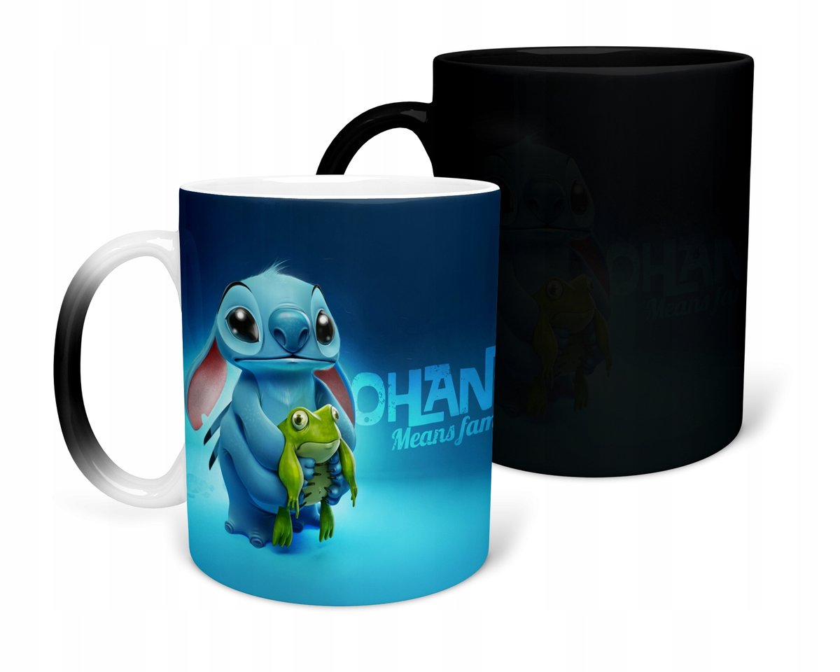 KUBEK MAGICZNY Z NADRUKIEM- PREZENT LILO&STITCH RÓŻNE WZORY DO WYBORU+ IMIĘ