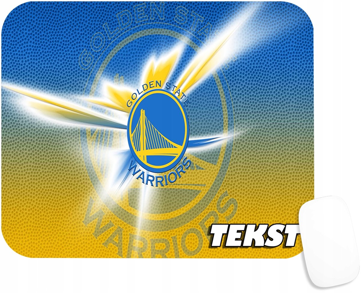 PODKŁADKA POD MYSZKĘ Z GOLDEN STATE NBA BASKET PREZENT -TEKST -20X24