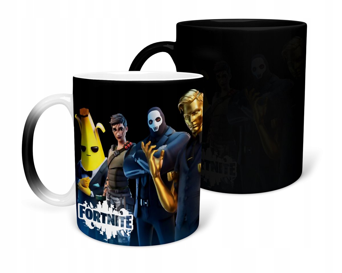 KUBEK MAGICZNY Z NADRUKIEM-PREZENT FORTNAJT RÓŻNE WZORY DO WYBORU+ IMIĘ