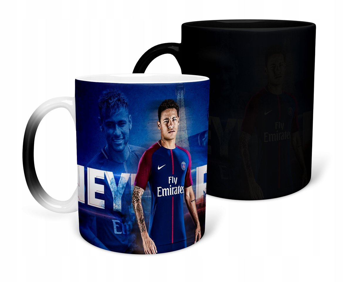 KUBEK MAGICZNY Z NADRUKIEM-PREZENT NEYMAR RÓŻNE WZORY DO WYBORU+IMIĘ