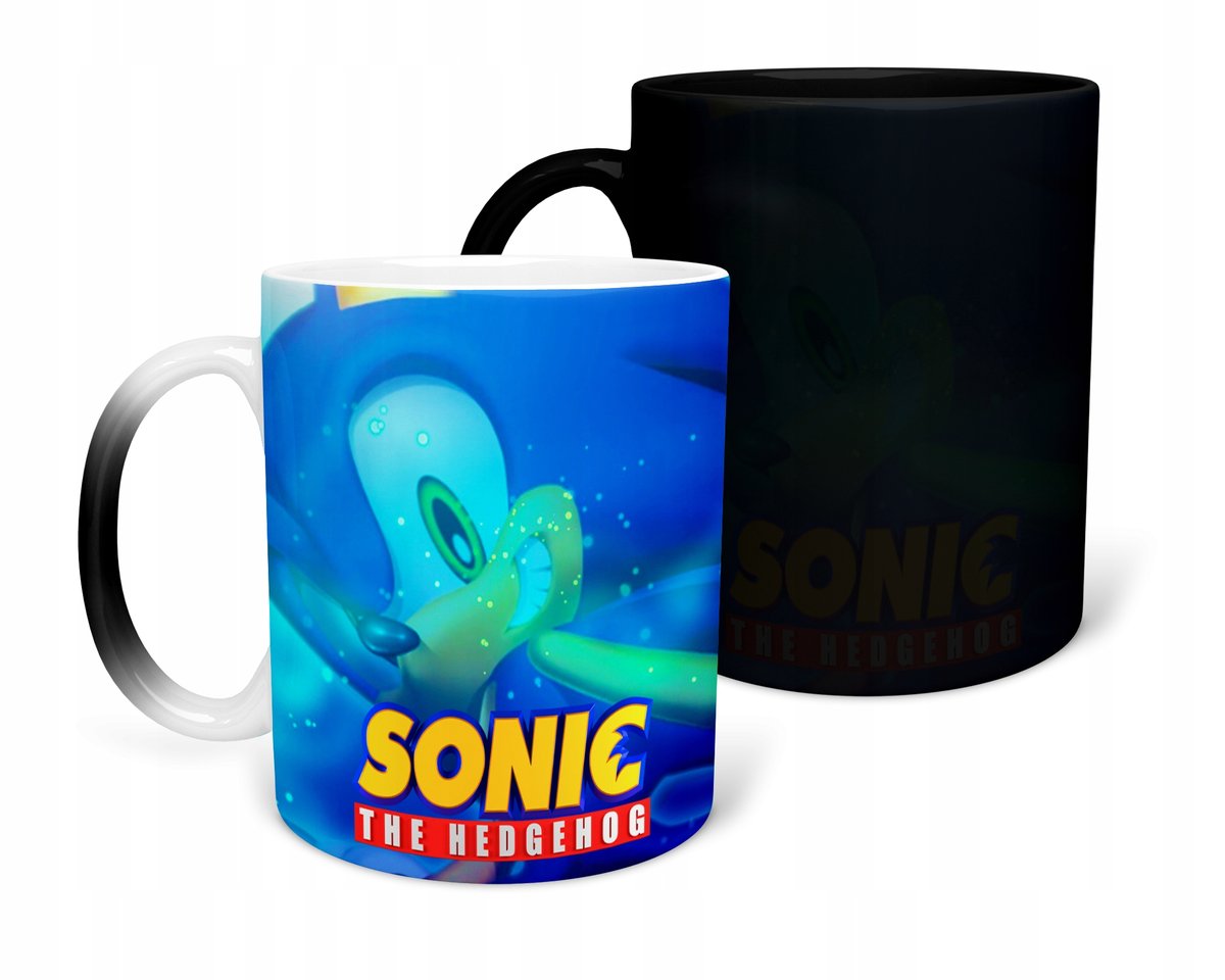 KUBEK MAGICZNY Z NADRUKIEM- PREZENT SONIC RÓŻNE WZORY DO WYBORU+ IMIĘ
