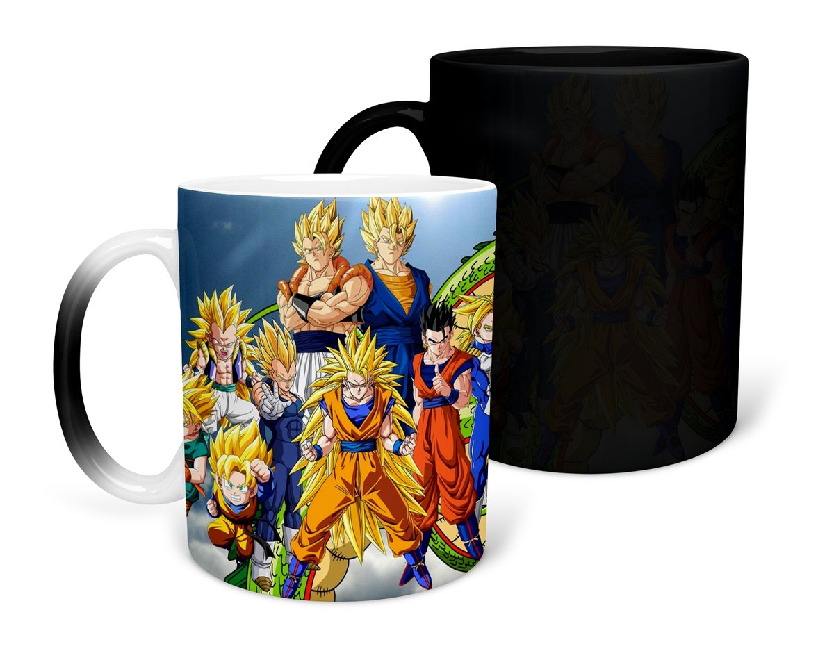 KUBEK MAGICZNY Z NADRUKIEM-PREZENT DRAGONBALL RÓŻNE WZORY DO WYBORU+ IMIĘ