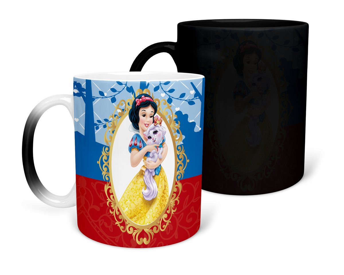 KUBEK MAGICZNY Z NADRUKIEM- PREZENT PRINCESS RÓŻNE WZORY DO WYBORU+ IMIĘ