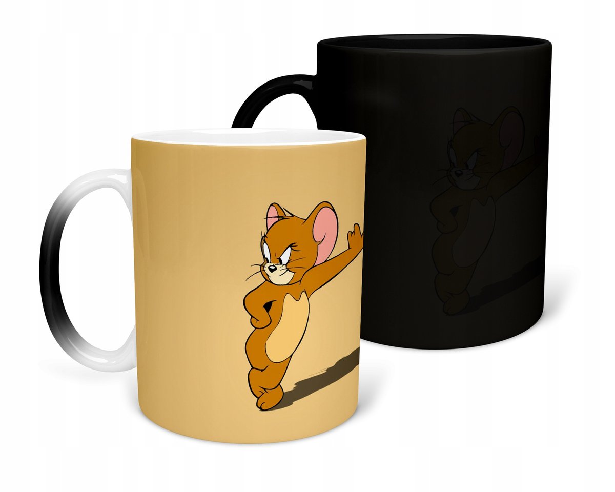 KUBEK MAGICZNY Z NADRUKIEM- PREZENT TOM & JERRY RÓŻNE WZORY DO WYBORU+ IMIĘ