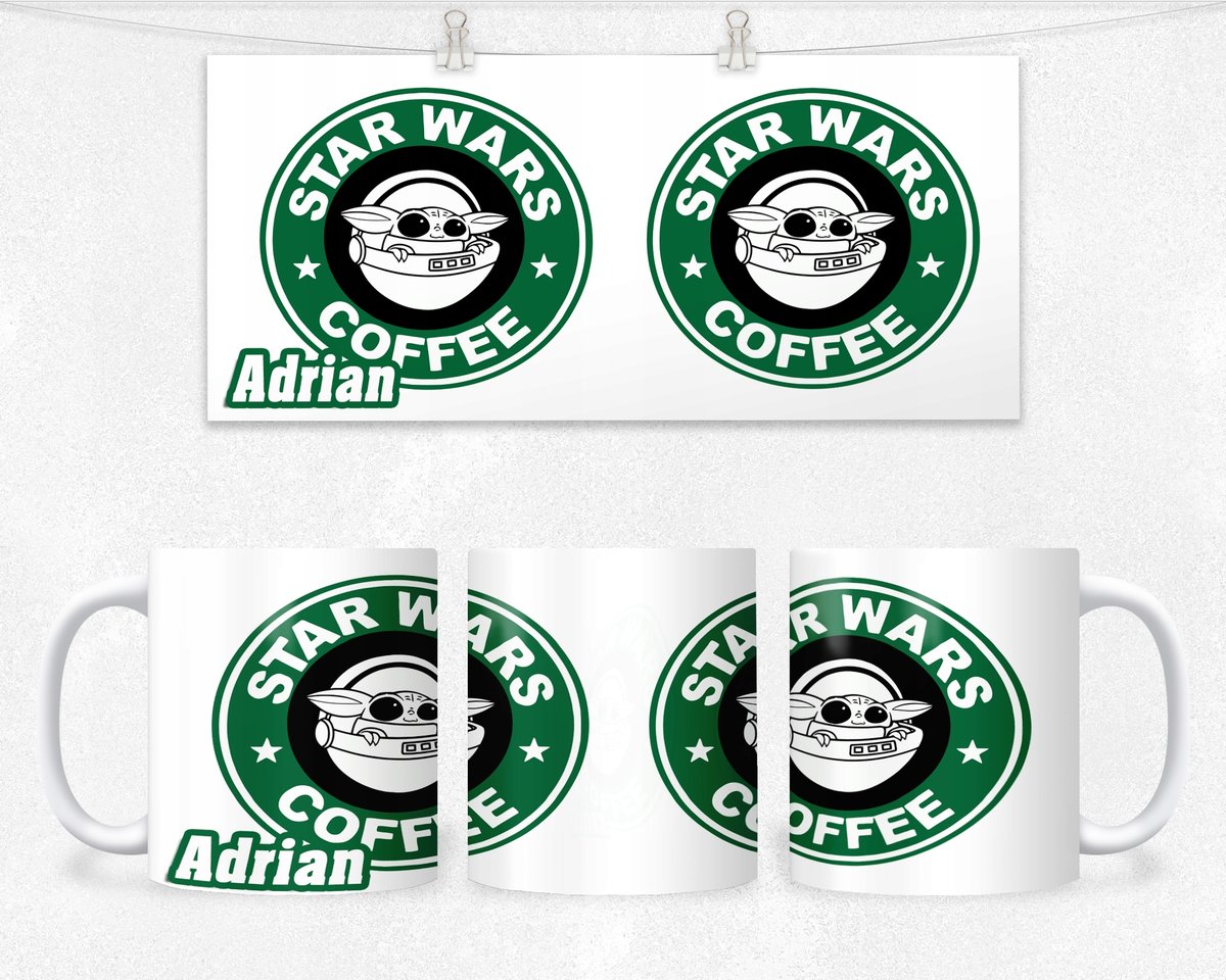 KUBEK Z NADRUKIEM - REZENT STAR WARS DLA FANA+IMIĘ