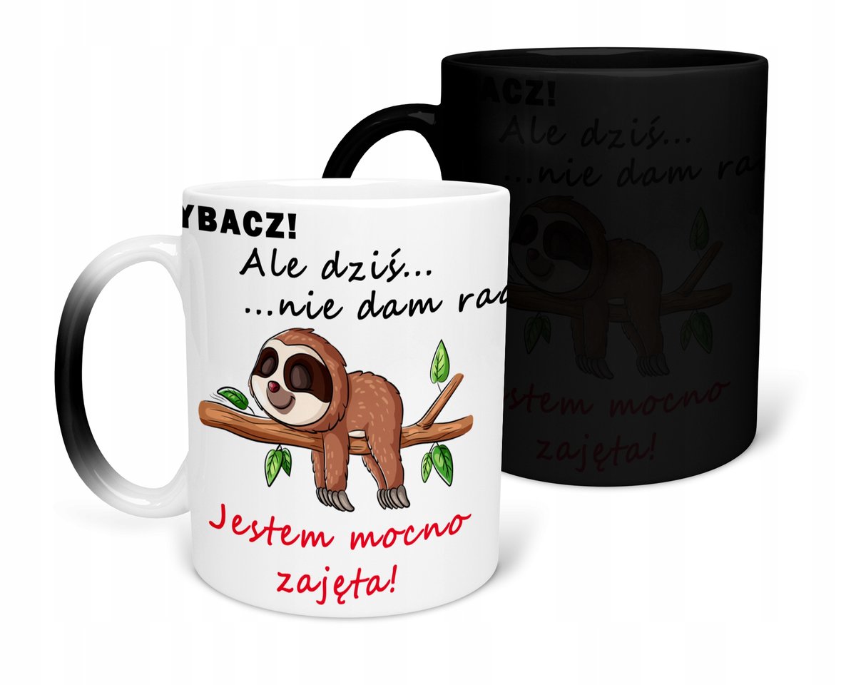 KUBEK MAGICZNY Z NADRUKIEM-PREZENT ŚMIESZNE RÓŻNE WZORY DO WYBORU+IMIĘ