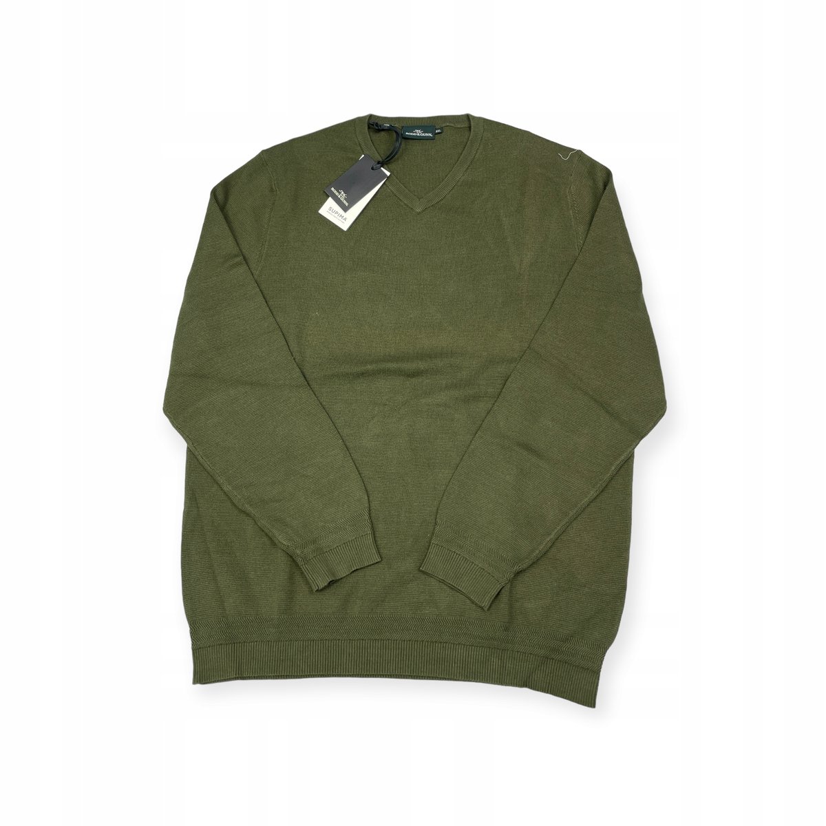 Elegancki sweter m��ski zielony RODD&GUNN 3XL