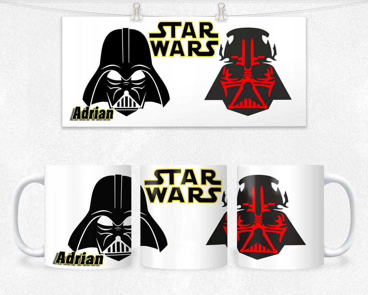 KUBEK Z NADRUKIEM - REZENT STAR WARS DLA FANA+IMIĘ