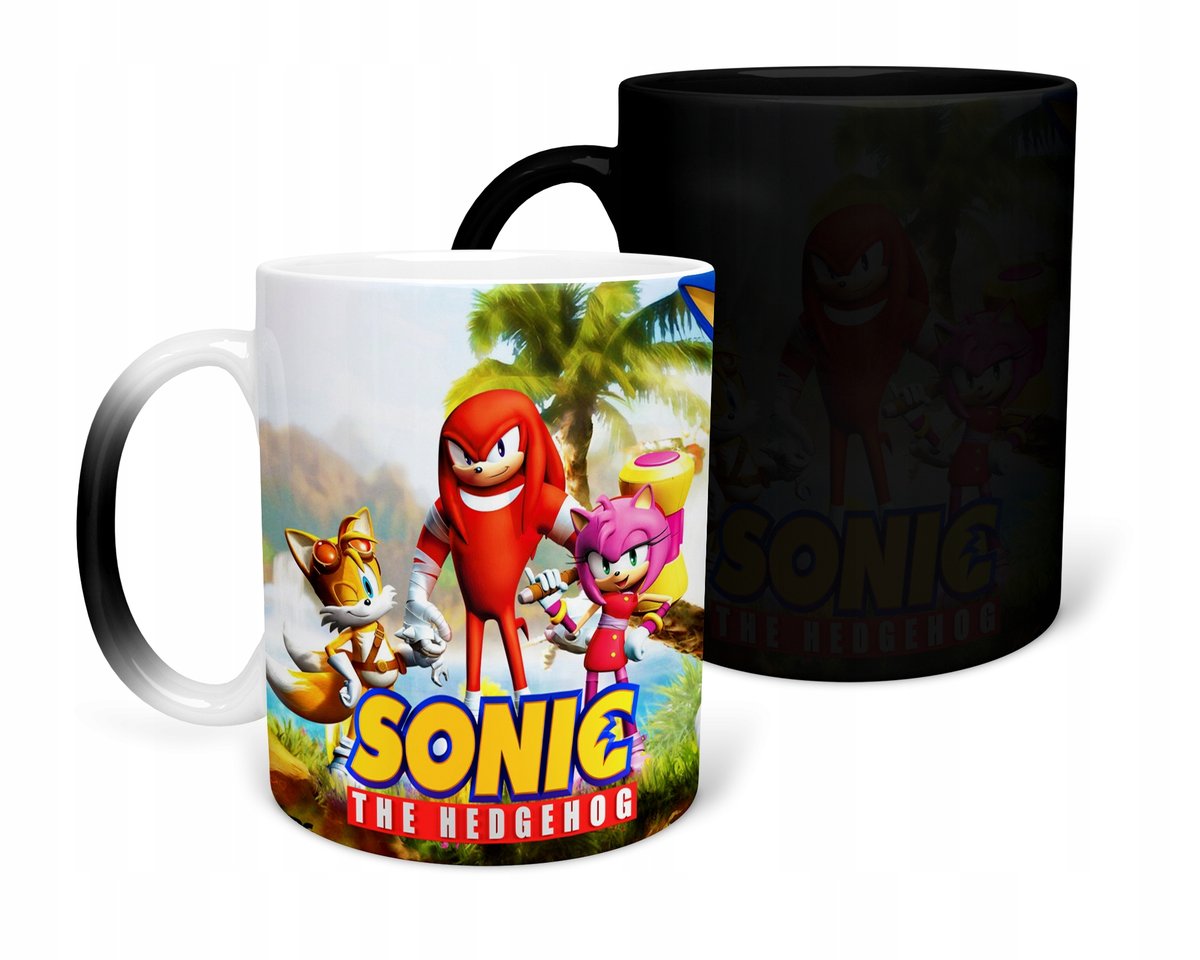 KUBEK MAGICZNY Z NADRUKIEM- PREZENT SONIC RÓŻNE WZORY DO WYBORU+ IMIĘ