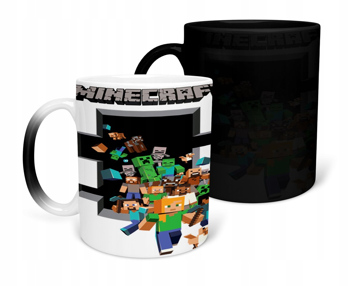 KUBEK MAGICZNY Z NADRUKIEM-PREZENT NADRUKI GRY RÓŻNE WZORY DO WYBORU+ IMIĘ