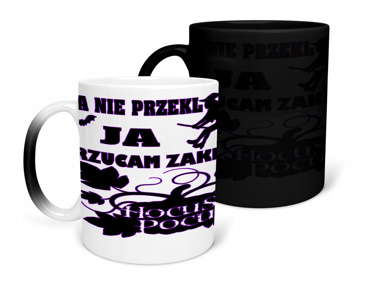 KUBEK MAGICZNY Z NADRUKIEM-PREZENT ŚMIESZNE RÓŻNE WZORY DO WYBORU+IMIĘ