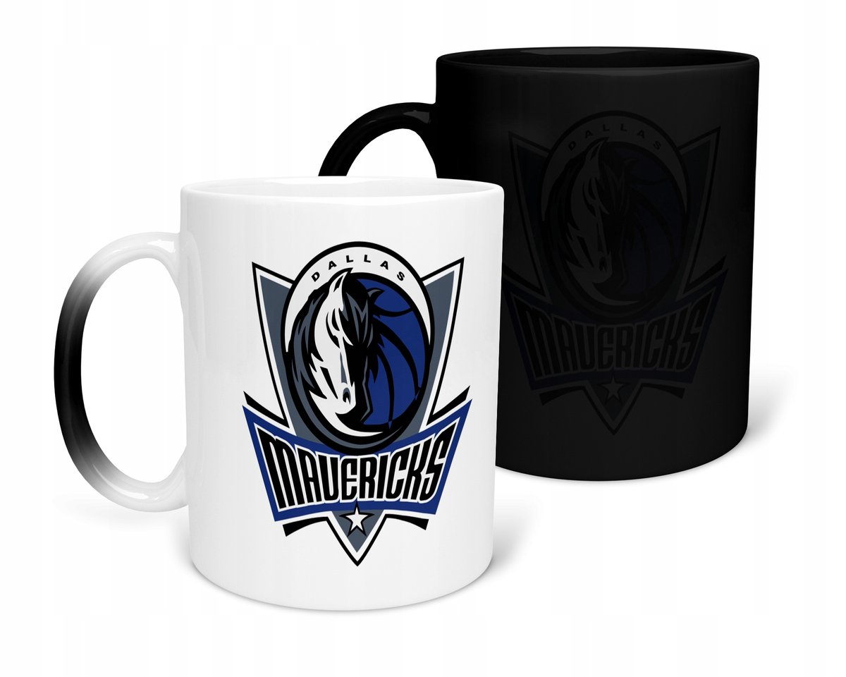 KUBEK MAGICZNY Z NADRUKIEM-PREZENT NBA DALLAS RÓŻNE WZORY DO WYBORU+IMIĘ