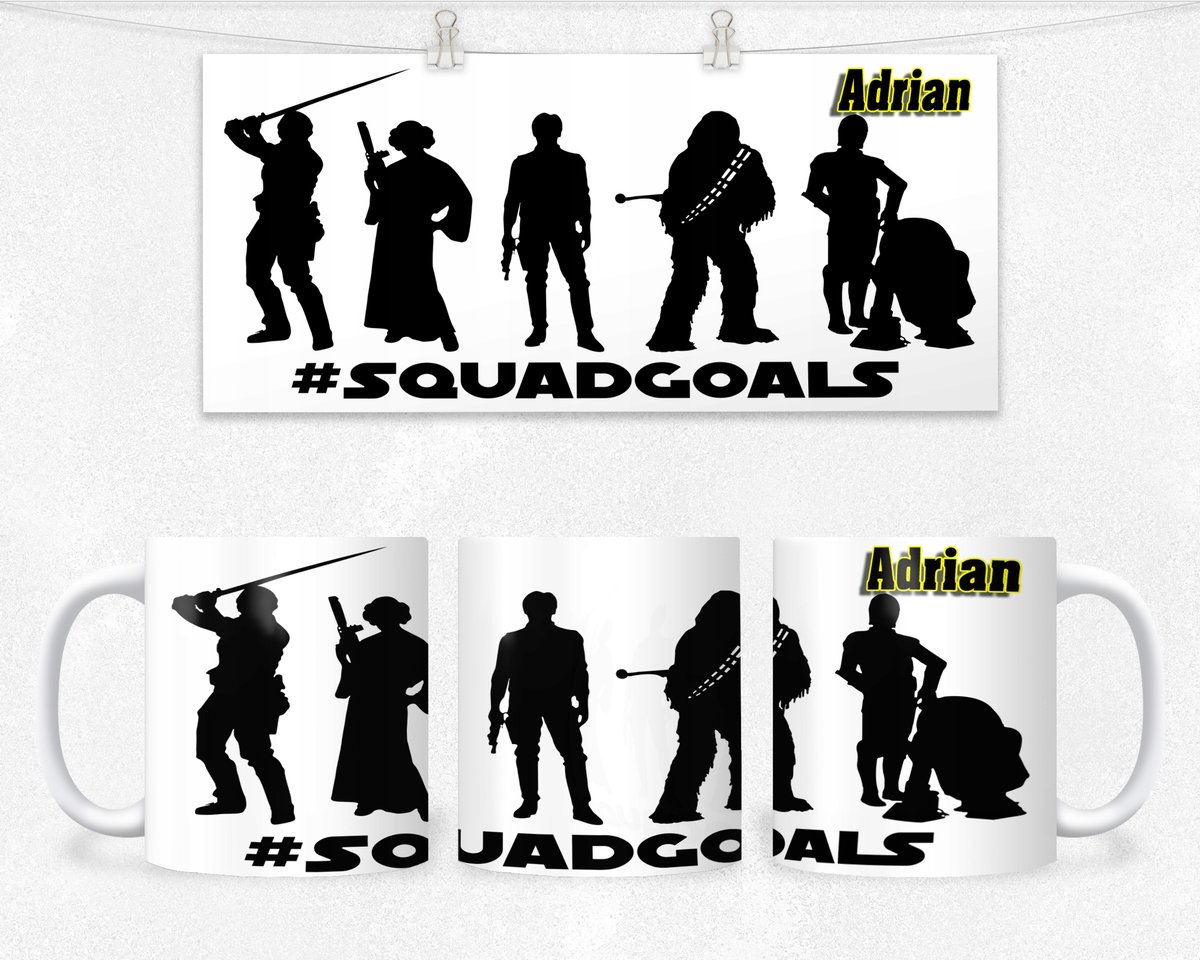 KUBEK Z NADRUKIEM - REZENT STAR WARS DLA FANA+IMIĘ