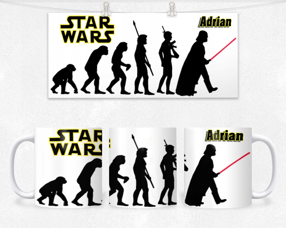 KUBEK Z NADRUKIEM - REZENT STAR WARS DLA FANA+IMIĘ