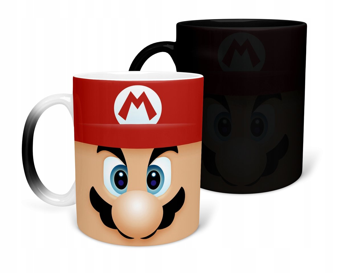 KUBEK MAGICZNY Z NADRUKIEM-PREZENT SUPER MARIO RÓŻNE WZORY DO WYBORU+ IMIĘ