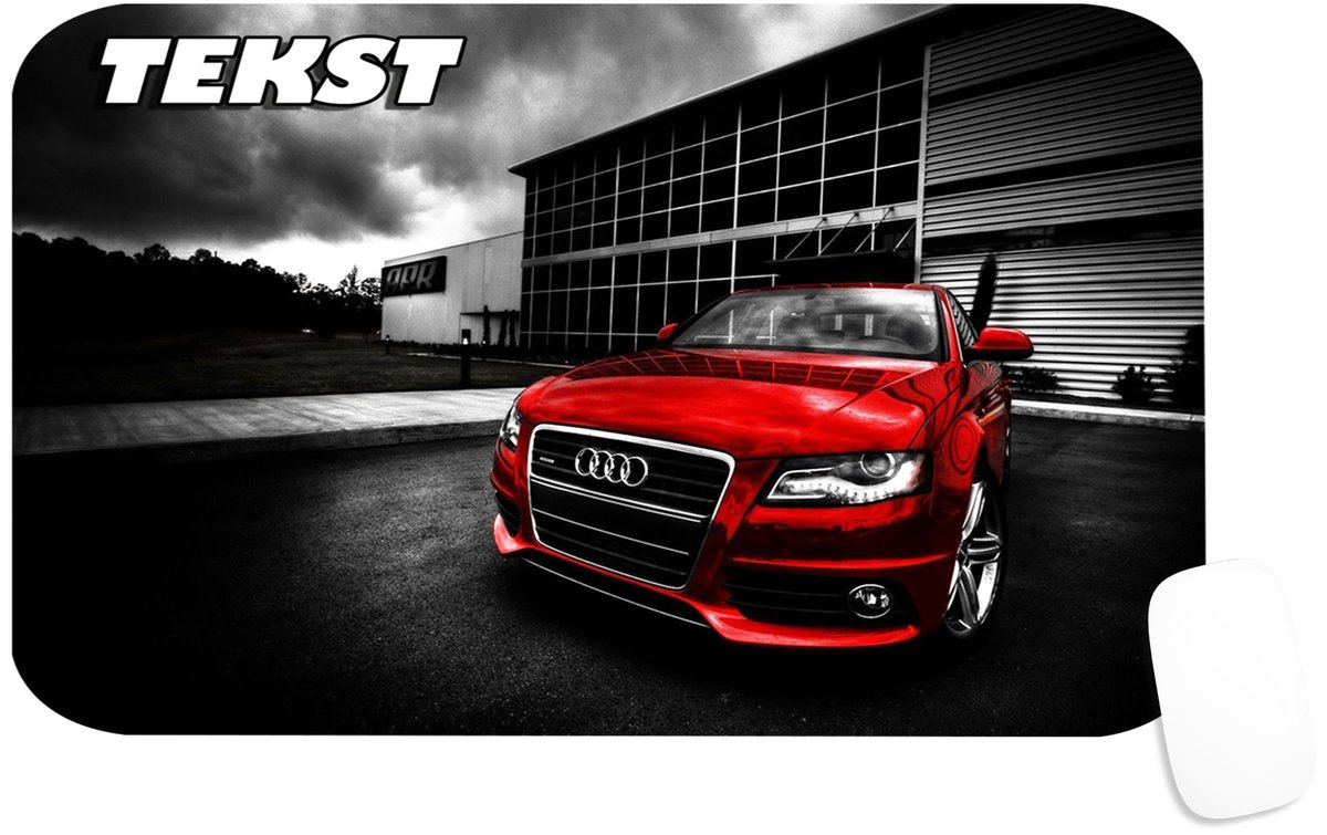 PODKŁADKA POD MYSZKĘ Z AUDI MOTORYZACJA SPEED PREZENT -TEKST -29X36