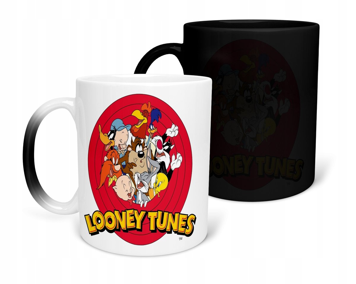 KUBEK MAGICZNY Z NADRUKIEM- BOHATEROWIE LOONEY RÓŻNE WZORY DO WYBORU+ IMIĘ