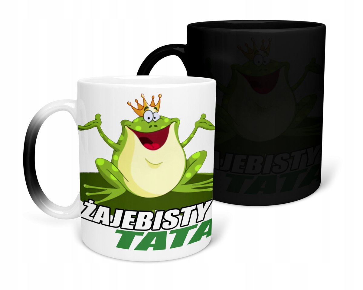 KUBEK MAGICZNY Z NADRUKIEM-PREZENT DZIEŃ TATY RÓŻNE WZORY DO WYBORU+IMIĘ