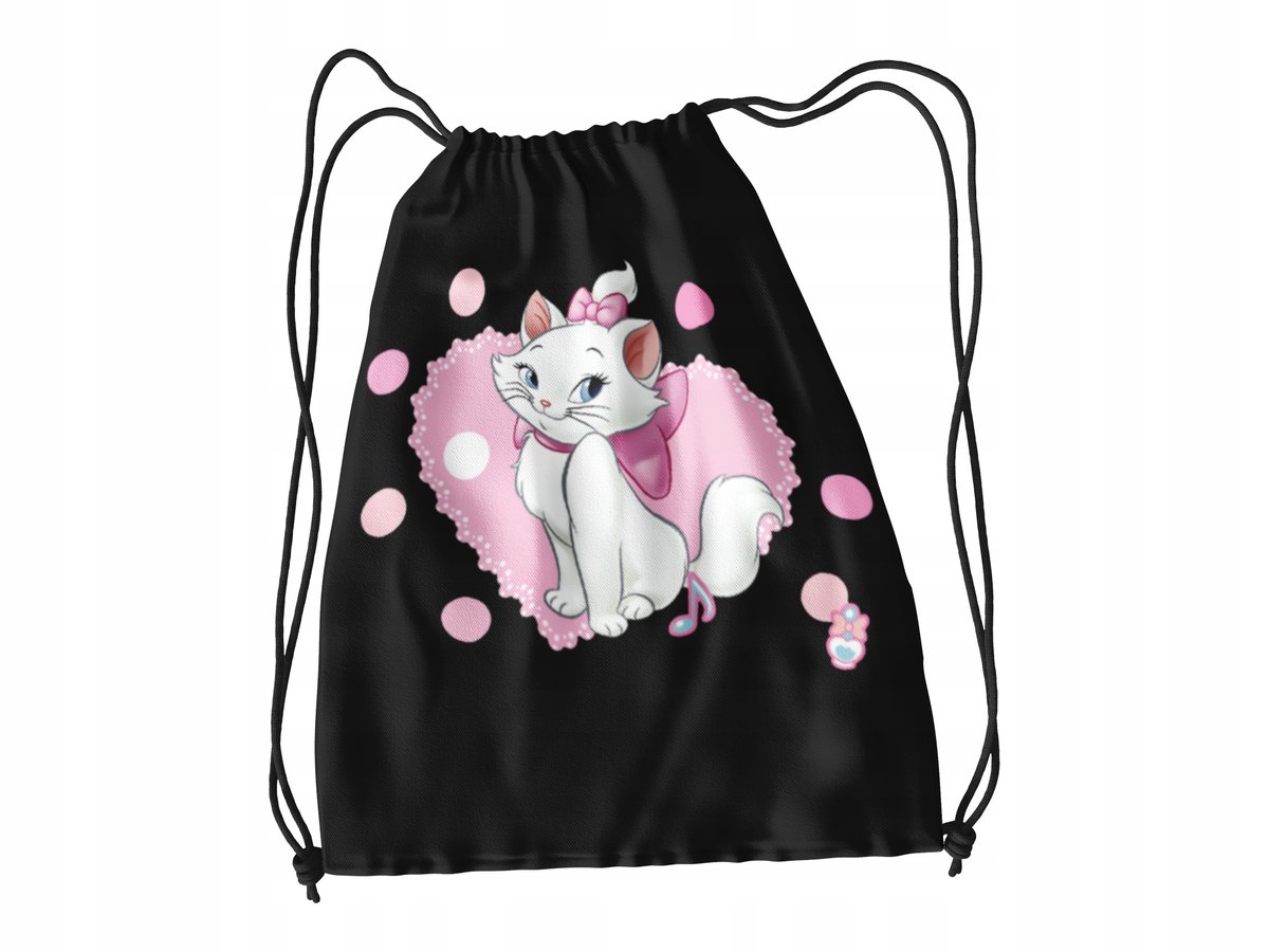 WOREK DO SZKOŁY WF/BUTY KOTEK MARIE + IMIĘ