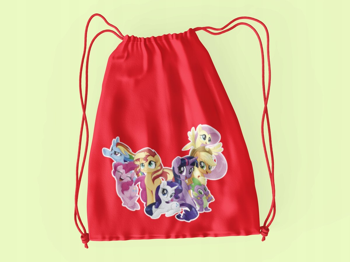 WOREK DO SZKOŁY WF/BUTY MY LITTLE PONNY + IMIĘ