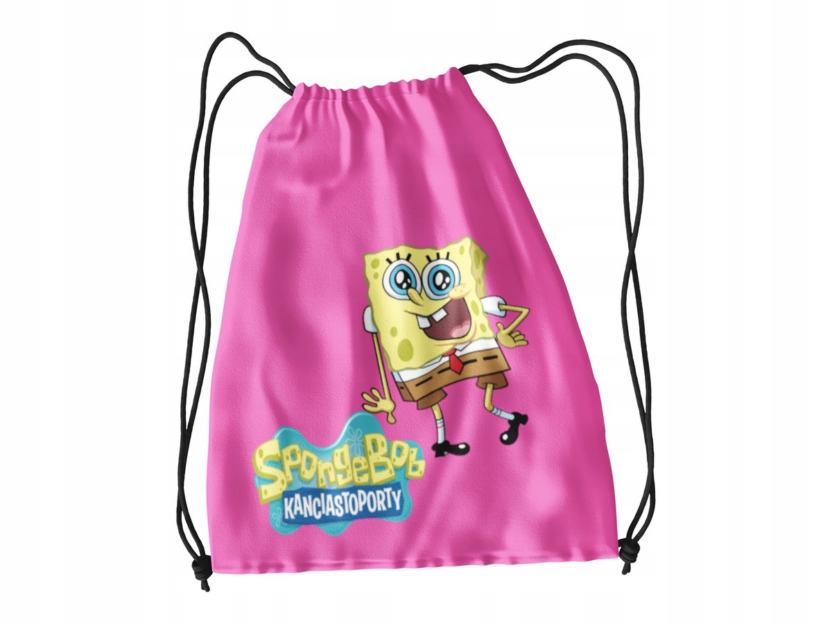 WOREK DO SZKOŁY WF BUTY SPORTOWY BAJKA DLA DZIECI GĄBKA + IMIĘ