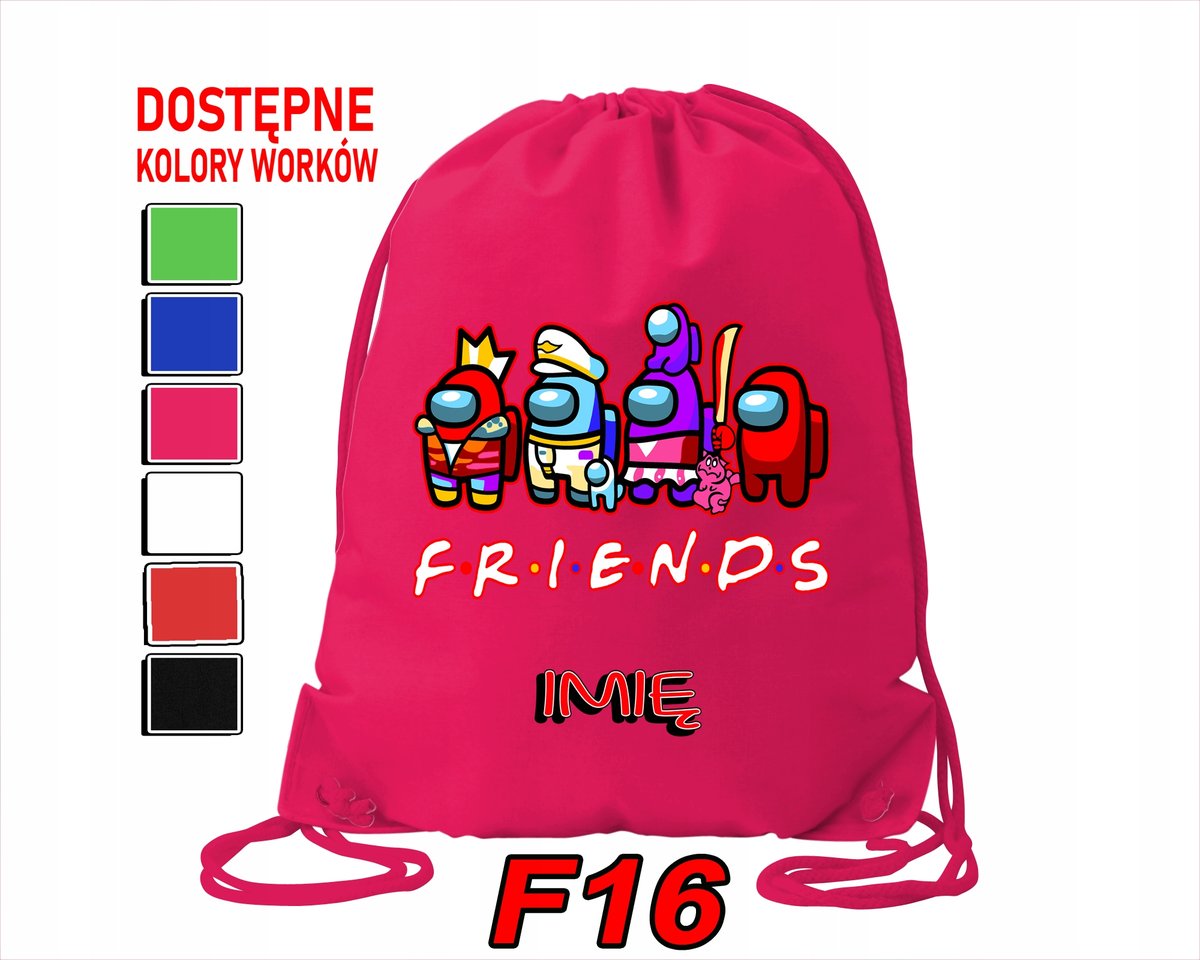 WOREK SZKOLNY NA WF TRENING SPORTOWY Z NADRUKIEM KOSMONAUCI - IMIĘ