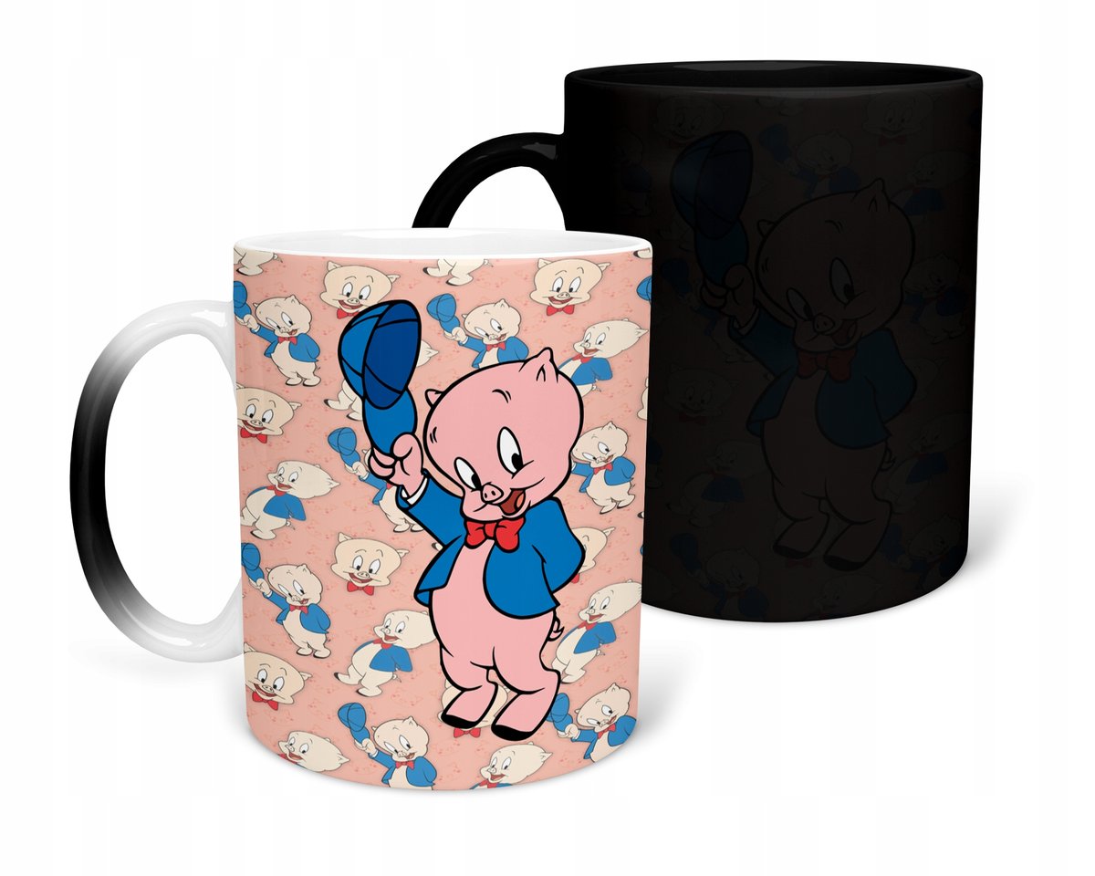 KUBEK MAGICZNY Z NADRUKIEM- BOHATEROWIE LOONEY RÓŻNE WZORY DO WYBORU+ IMIĘ