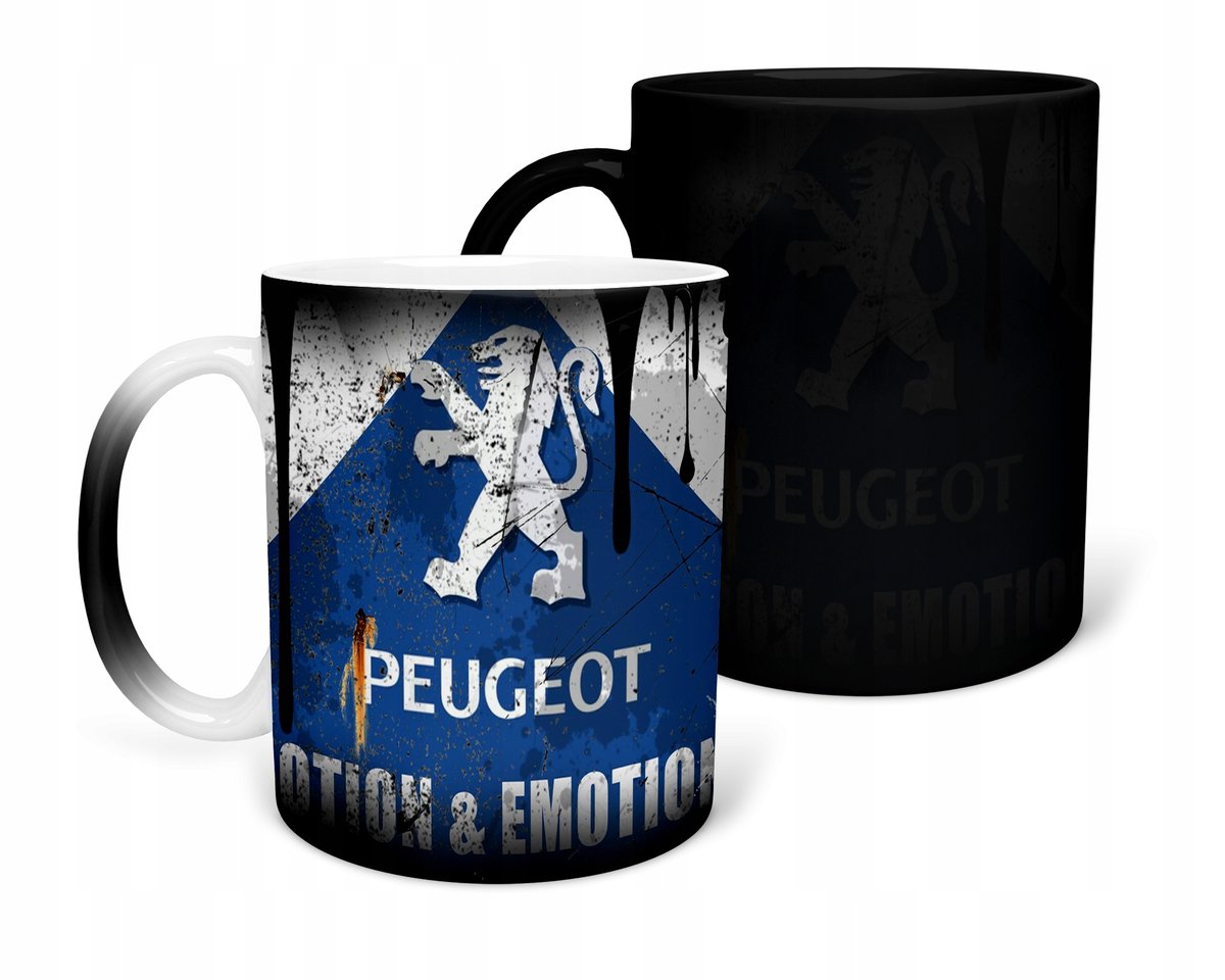 KUBEK MAGICZNY Z NADRUKIEM-PREZENT PEU-GOT RÓŻNE WZORY DO WYBORU+IMIĘ