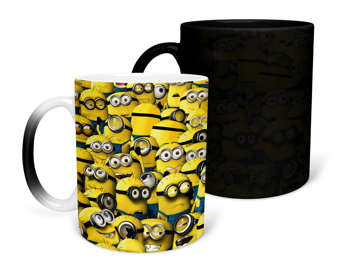 KUBEK MAGICZNY Z NADRUKIEM- PREZENT MINIONKI RÓŻNE WZORY DO WYBORU+ IMIĘ