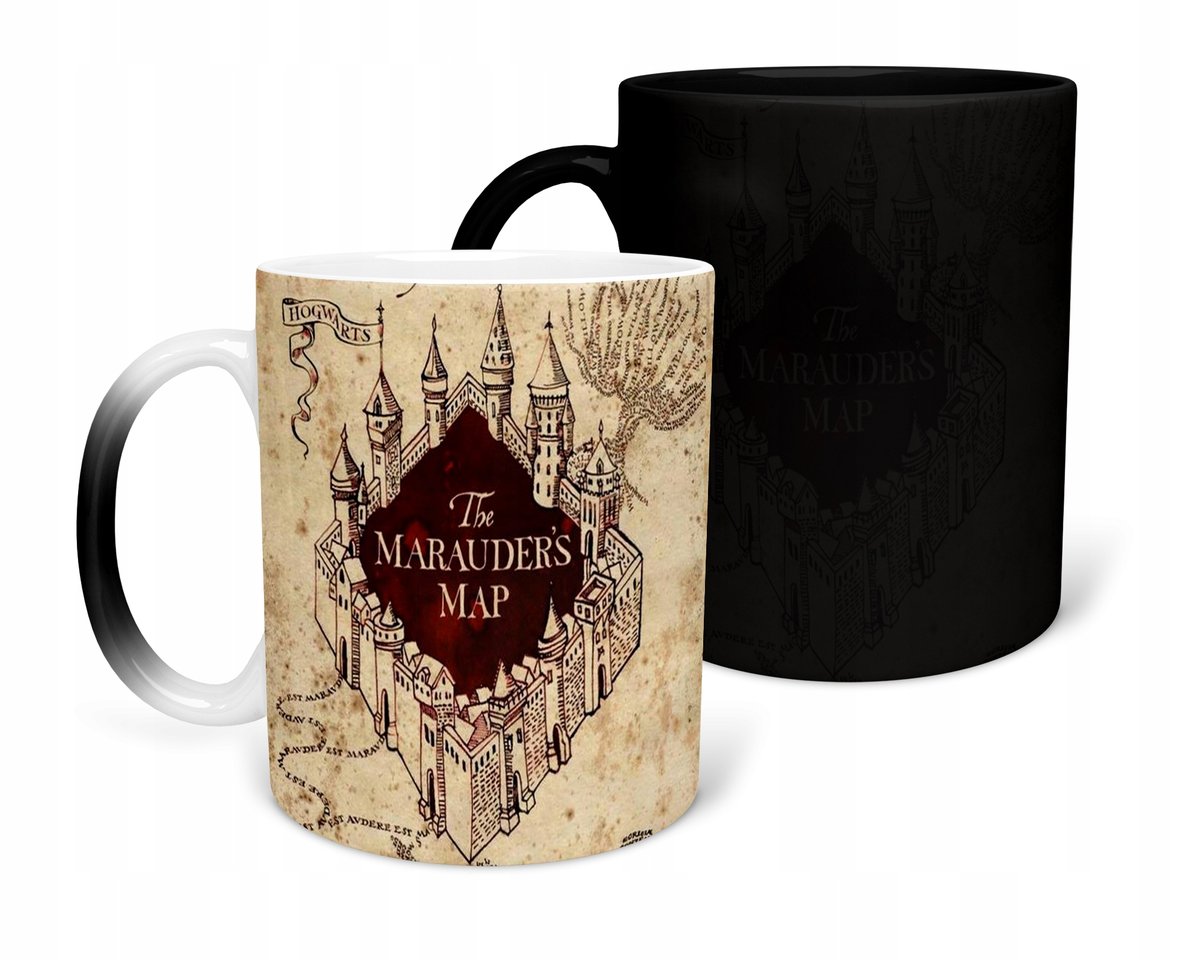 KUBEK MAGICZNY Z NADRUKIEM-CZARODZIEK MAGIA WZORY DO WYBORU+IMIĘ