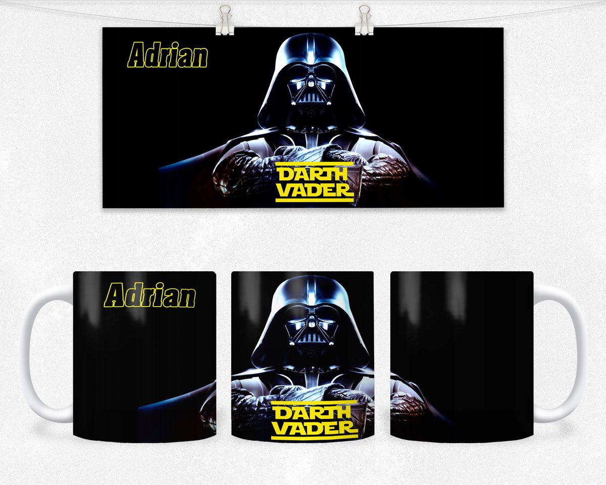 KUBEK Z NADRUKIEM - REZENT STAR WARS DLA FANA+IMIĘ