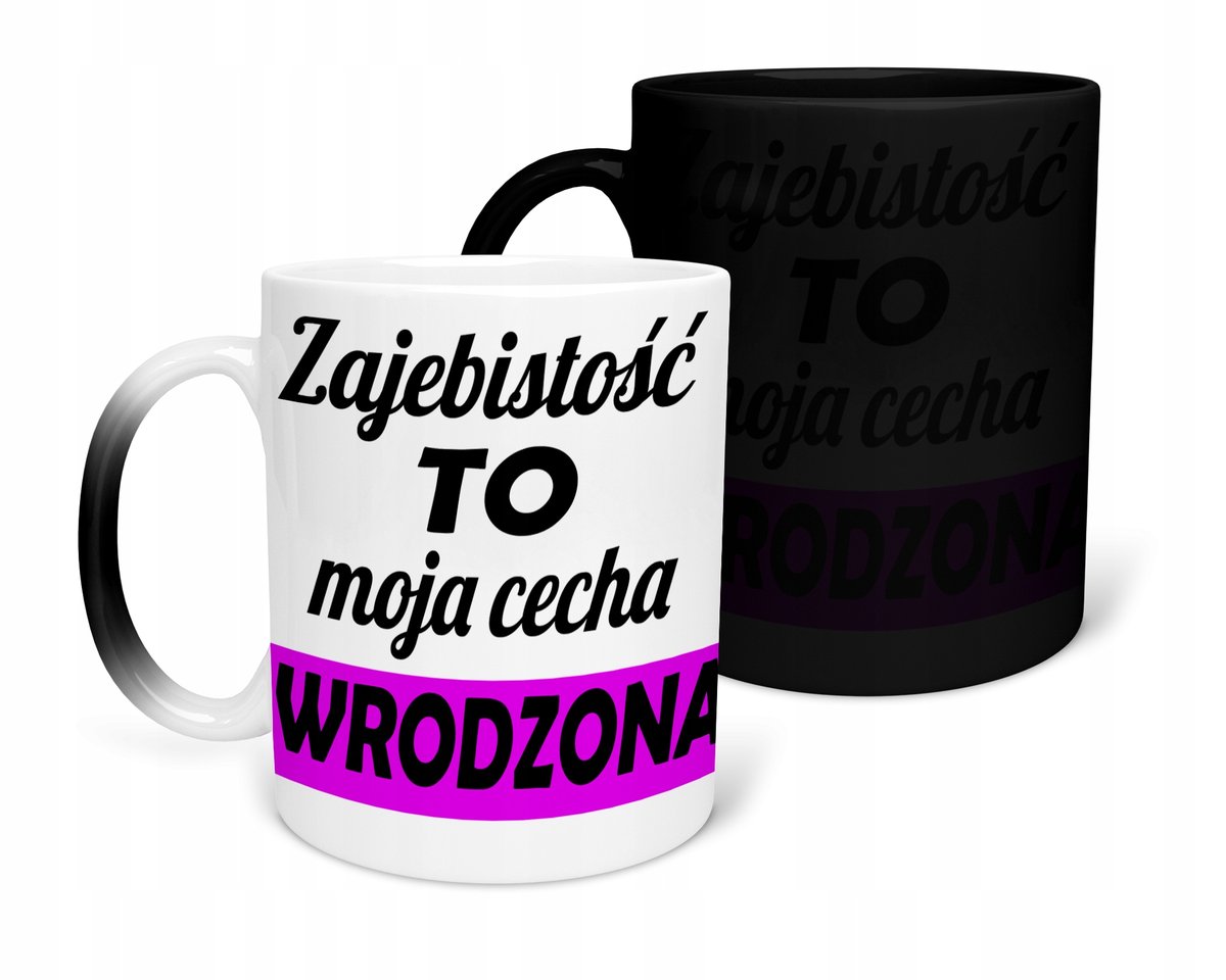 KUBEK MAGICZNY Z NADRUKIEM-PREZENT ŚMIESZNE RÓŻNE WZORY DO WYBORU+IMIĘ