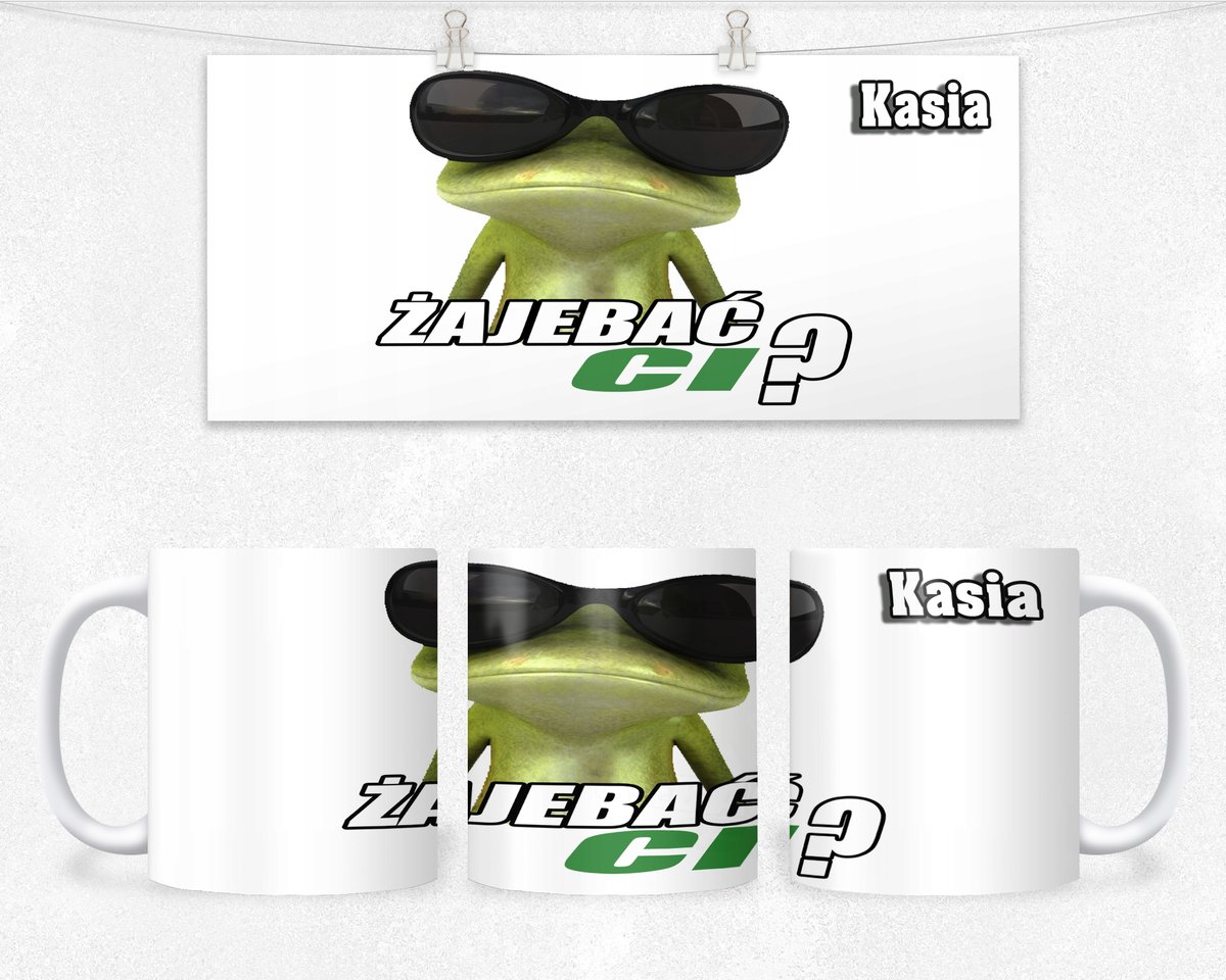 KUBEK PREZENT DLA NIEGO NIEJ ŚMIESZNY NAPIS+IMIĘ