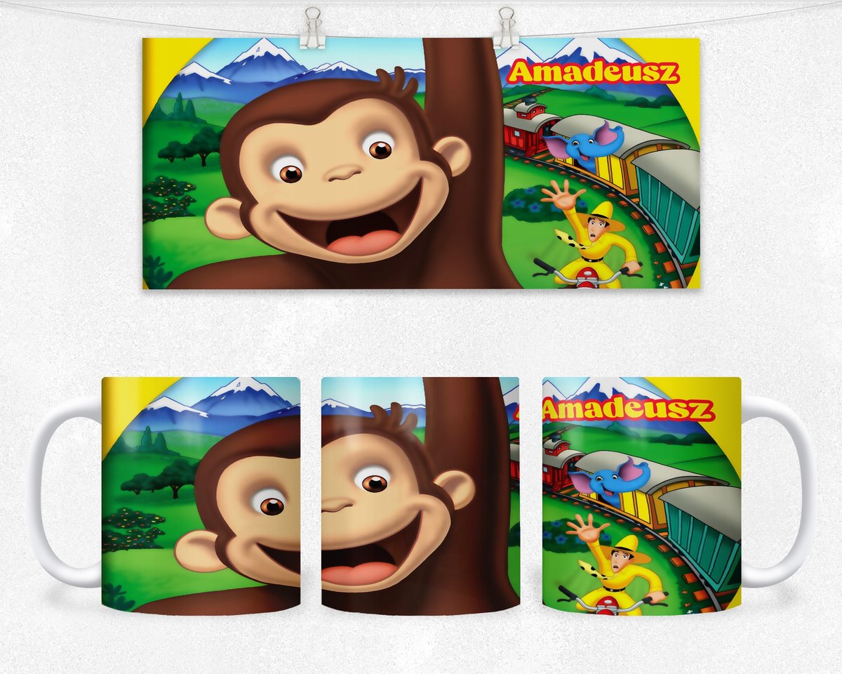 KUBEK Z NADRUKIEM- CIEKAWSKI GEORGE +IMIĘ