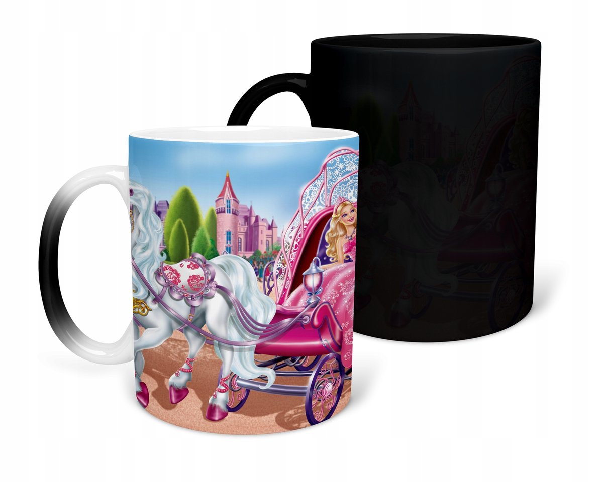 KUBEK MAGICZNY Z NADRUKIEM- PREZENT LALKA LALA RÓŻNE WZORY DO WYBORU+ IMIĘ