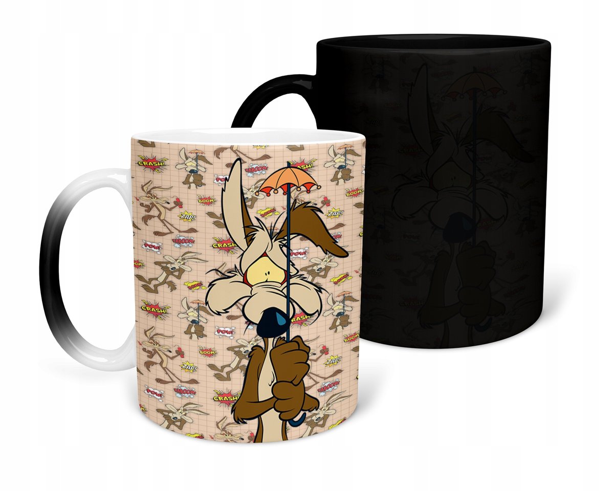 KUBEK MAGICZNY Z NADRUKIEM- BOHATEROWIE LOONEY RÓŻNE WZORY DO WYBORU+ IMIĘ
