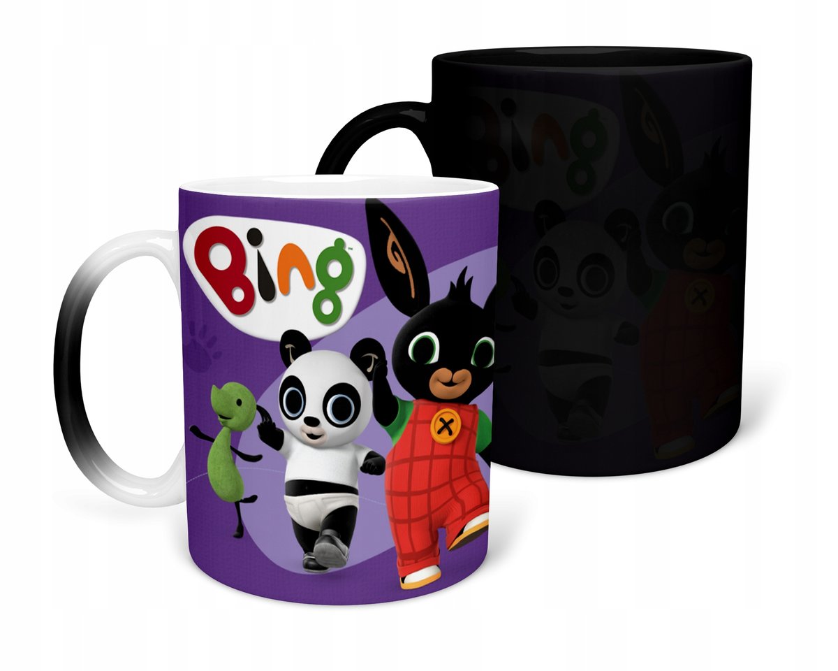 KUBEK MAGICZNY Z NADRUKIEM- PREZENT PANDA KRÓLIK RÓŻNE WZORY DO WYBORU+ IMI