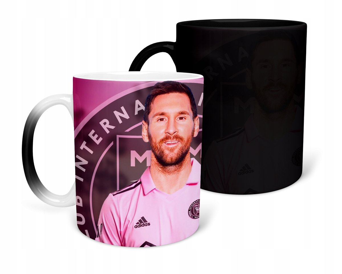 KUBEK MAGICZNY Z NADRUKIEM-MESSI ARGENTYNA RÓŻNE WZORY DO WYBORU+IMIĘ