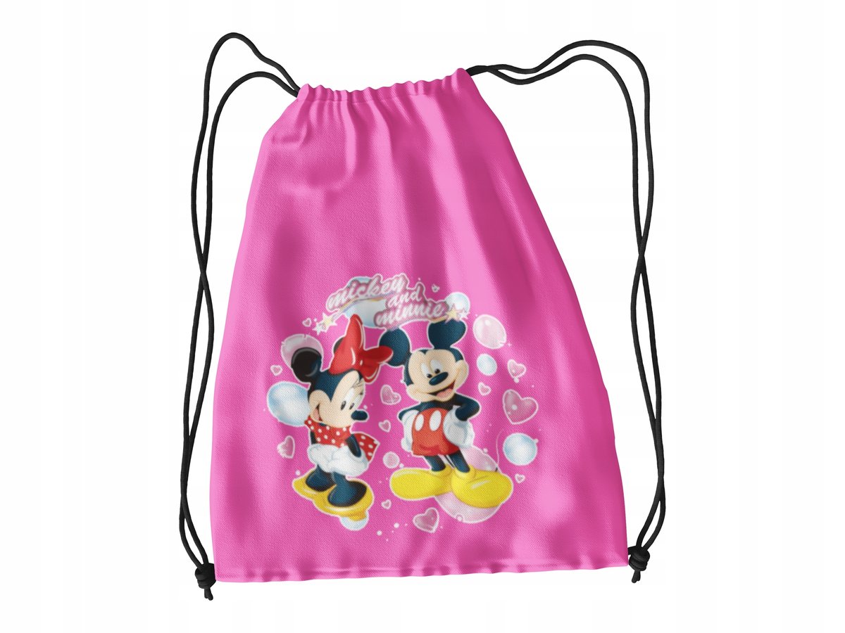 WOREK DO SZKOŁY WF/BUTY MYSZKA MIKI&MINNIE + IMIĘ