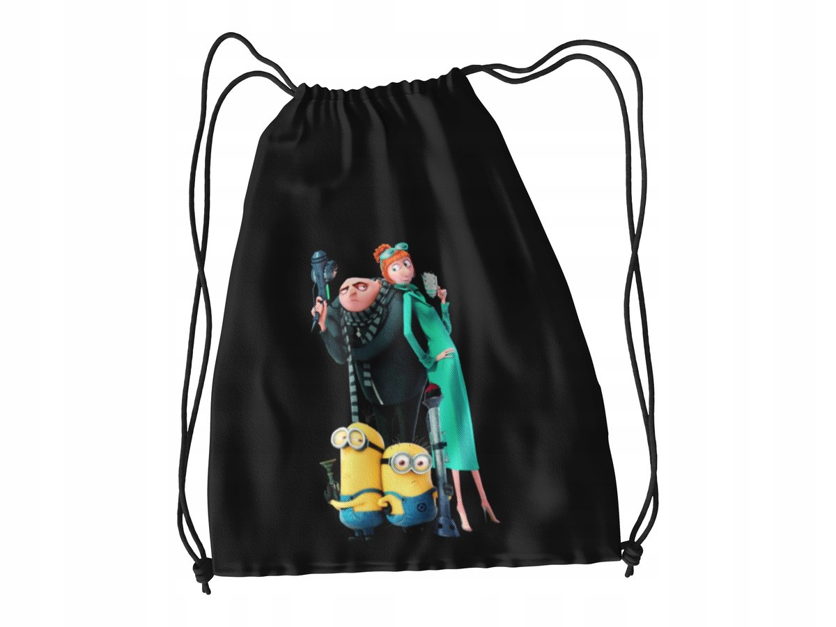 WOREK DO SZKOŁY WF/BUTY MINIONKI + IMIĘ