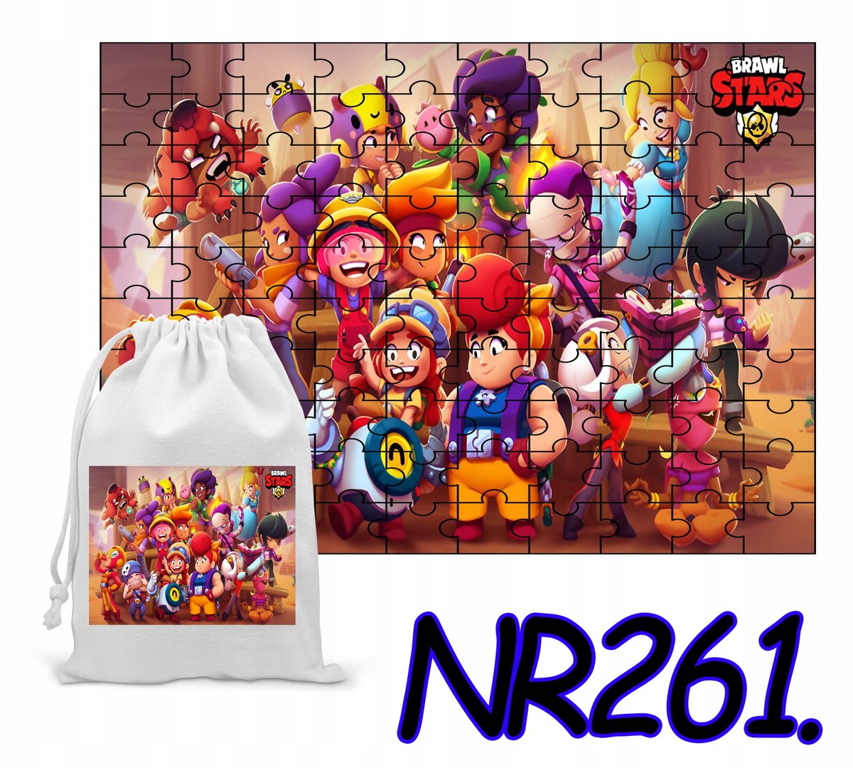 PUZZLE 252EL. UKŁADANKA DLA DZIECI BRAUL STARS BR GRY +WORECZEK Z NADRUKIEM