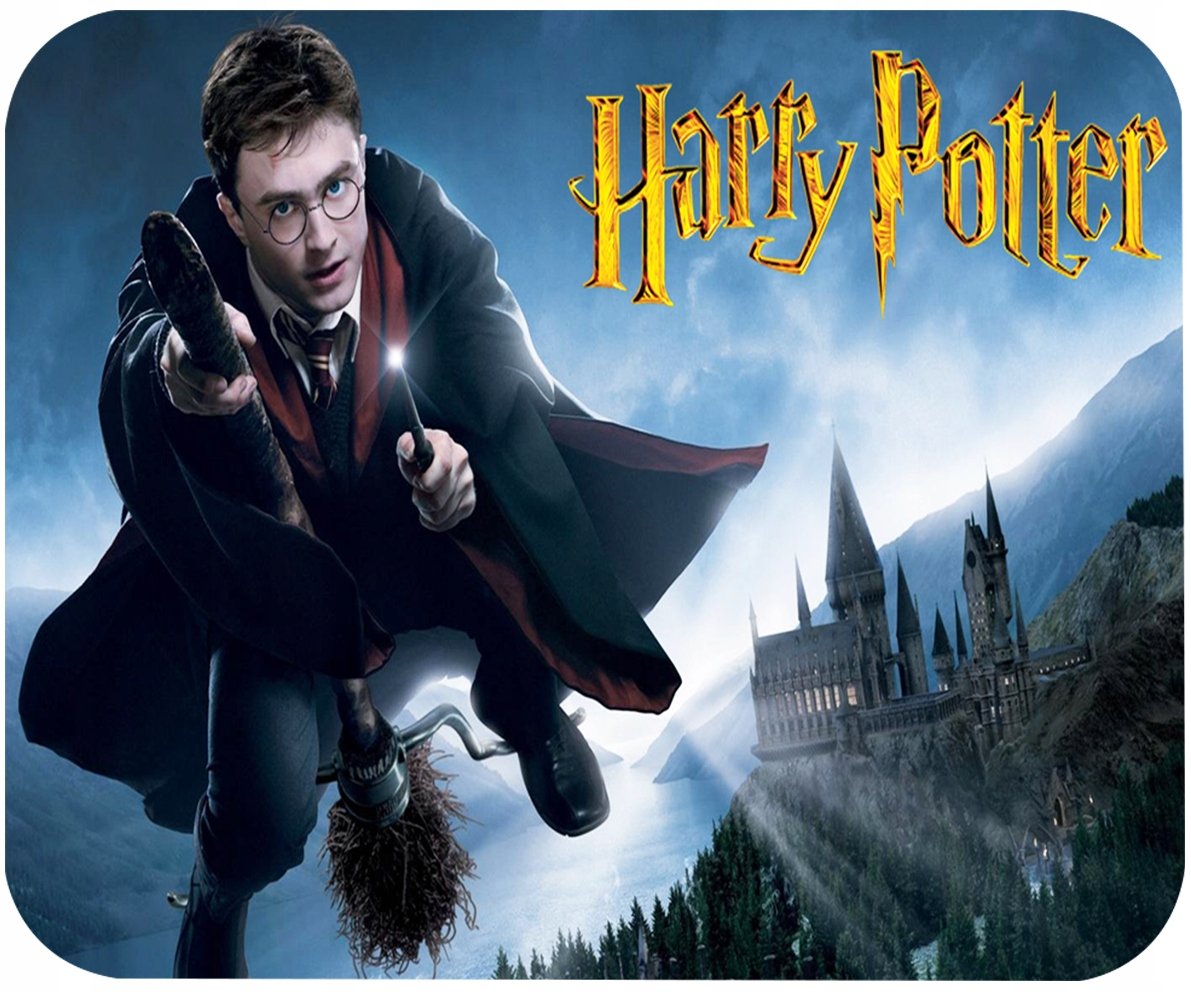 PODKŁADKA POD MYSZKĘ Z CZARODZIEJ RÓŻDŻKA FILMY PREZENT -TEKST -20X24