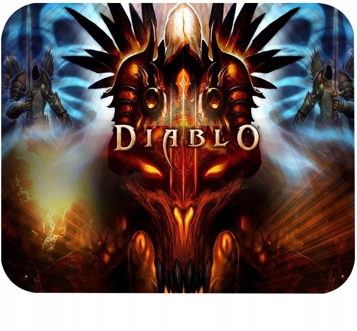 PODKŁADKA POD MYSZKĘ Z NADRUKIEM DIABLO GRY PREZENT -TEKST -29X36