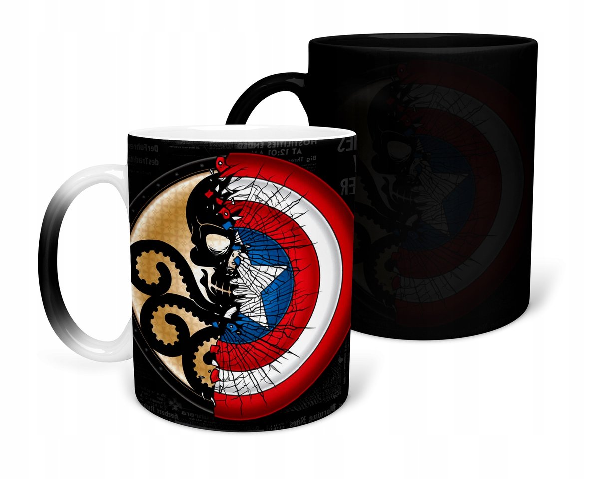 Kubek Magiczny Z Nadrukiem-Prezent Marvel Różne Wzory Do Wyboru+Imię